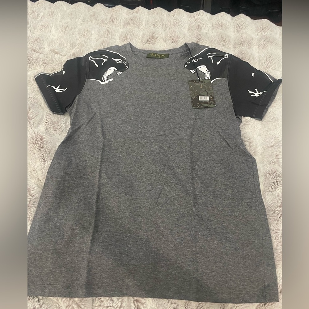 Valentino Mens Tiger T shirt Grey Sz XS - Picture 2 of 7